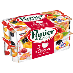 Yaourt fruits j'aime le crémeux panaché YOPLAIT, 16x130g - Super U, Hyper U, U Express