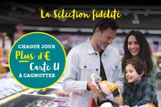20% en € Carte U sur une sélection de produits